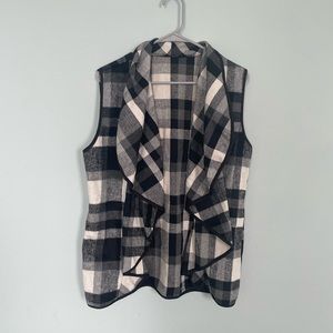 Womens Draped Collar Vest